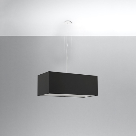 Sollux Lighting Żyrandol SANTA BIS 80 czarny SL.0780