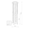 Lampa wisząca LASER 490 Nowodvorski 10704 