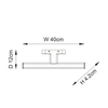 Kinkiet Endon Lighting Axis 76658 chrom