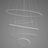 Lampa wisząca Ledowe Okręgi No.5 120cm 4k srebrna Dali