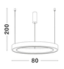 Lampa wisząca Luces Exclusivas MILPA - brąz LE43281