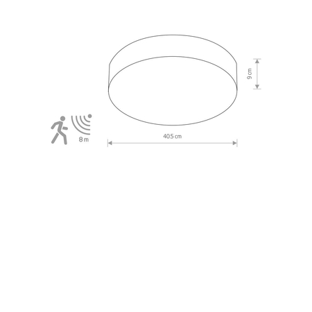 Plafon ARENA SENSOR Nowodvorski 10177 czarny