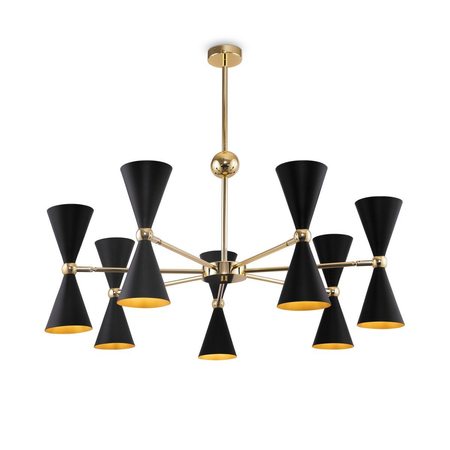 Lampa wisząca Maytoni Vesper MOD108PL-14GB Black with Gold