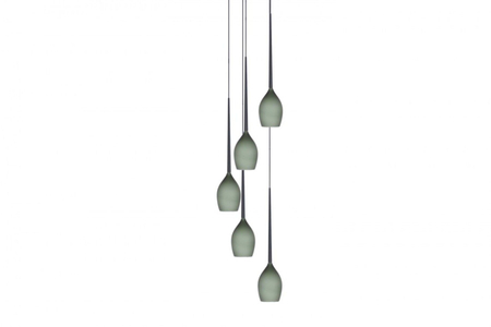 Lampa wisząca IZZA 5 OLIVE Azzardo AZ1222 zielony