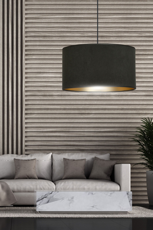 Lampa wisząca HILDE 1 BL BLACK Emibig 1054/1 czarny