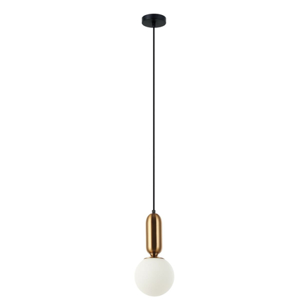Lampa wisząca Italux Aldeva PND-02340-1S-BRO Czarny, brąz antyczny