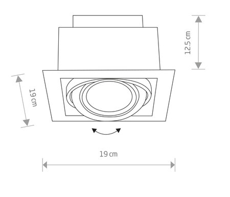 Lampa Nowodvorski Downlight Black I-9571