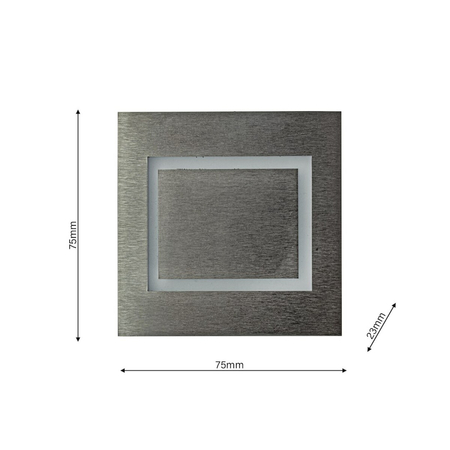 Eko-Light Oprawa schodowa DECO Barwa Zimna 6500K EKS4444 BIAŁY / SREBRNY