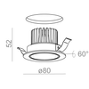 Oprawa podtynkowa AQForm 37982-M930-F1-00-12 RING next 50 LED