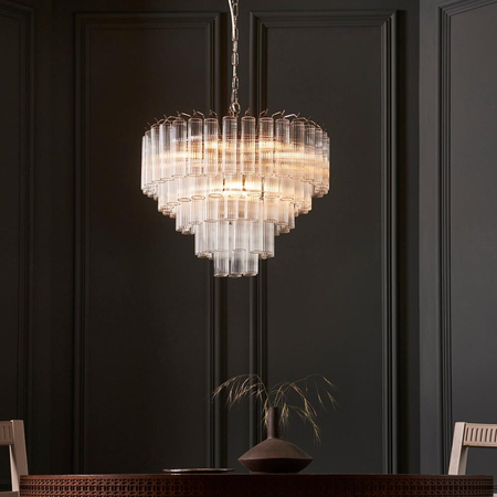 Lampa wisząca Endon Lighting Toulouse 104090 nikiel
