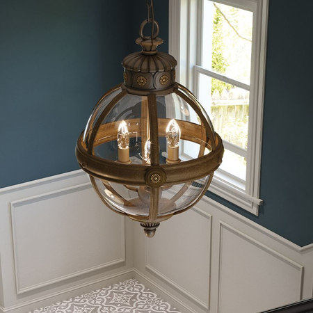 Żyrandol Elstead Lighting Adams brąz FE-ADAMS-3P-BRZ