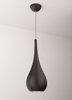 Lampa wisząca Maxlight DROP P0233 czarny/chrom