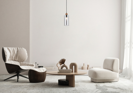 Lampa wisząca Italux Naster PND-23051-1-WO Drewniany, czarny