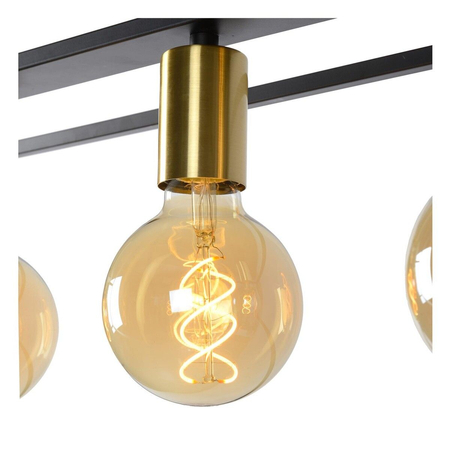 Lampa wisząca Lucide RUBEN 00424/04/30 czarny/złoty