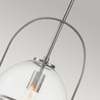 Średnia lampa wisząca Somerset - 1 źródło światła - Szczotkowany nikiel Quintiesse QN-SOMERSET-P-C-BN