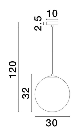 Lampa wisząca Luces Exclusivas ADELA - złoty LE43362
