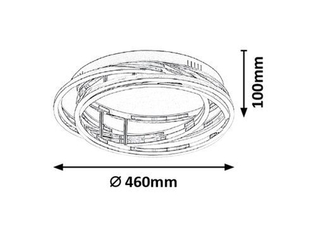 Lampa sufitowa Rabalux Selena 2183 chrom