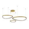 Lampa wisząca Azzardo AMANDA AZ5775 GOLD