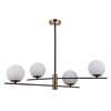 Lampa wisząca Italux Stelia PND-43660-4 Czarny mat, antyczny brąz