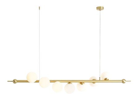 Lampa wisząca WAVE 7 BRASS Aldex 1115T40 mosiądz