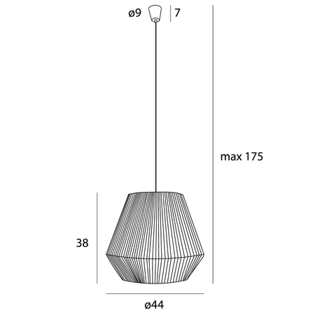 MAXLIGHT P0584 LAMPA WISZĄCA PRASLIN II