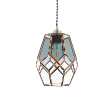 Lampa wisząca Endon Lighting Ripley 73296 mosiądz