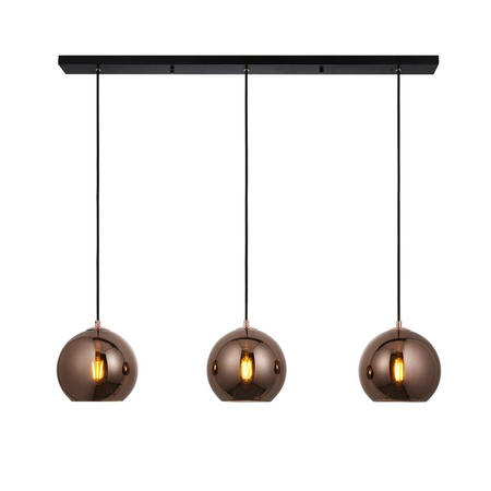 Lampa wisząca Endon Lighting Boli 102929 czarny/mosiądz