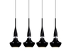 Lampa wisząca TASOS 4 BLACK Azzardo AZ0885 black