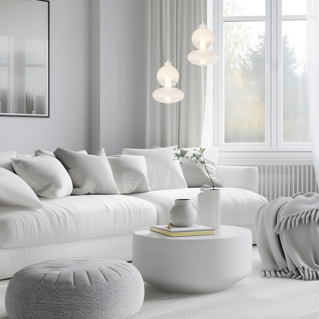 Milagro Lampa wisząca DAPHNE WHITE 12W ML0862 ZŁOTY