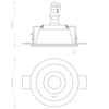 Spot Astro Blanco Round Adjustable 1253005 Gips
