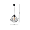 Milagro Lampa wisząca COLIN BLACK 1xE27 MLP4789 CZARNY