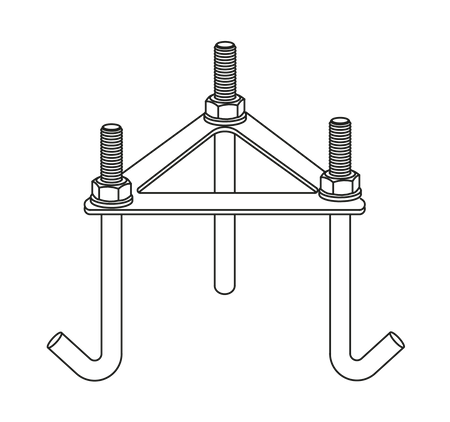 METAL BASE 405 TO CONCRETE