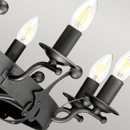 Żyrandol Elstead Lighting Windsor grafitowy WINDSOR12-GR