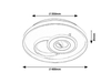 Lampa sufitowa Rabalux Celinda 5230 chrom