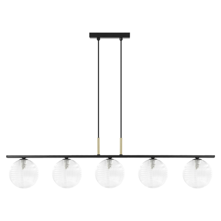 Lampa wisząca Kaja AURA K-5683 transparent, czarny