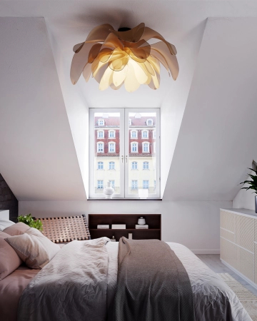 Lampa sufitowa By Rydens Lou Lou Ø80 beżowy