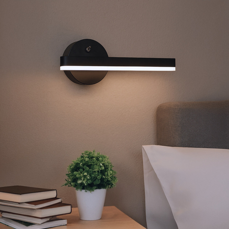 Milagro Kinkiet SYDNEY 6W LED BLACK prawy ML6348 CZARNY