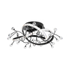 Lampa sufitowa Zuma Line MX3481-1S-3BCT MAIA LAMPA SUFITOWA CZARNA/BLACK