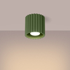 Sollux Lighting Plafon AURA 1 zielony oliwkowy GU10 SL.1794