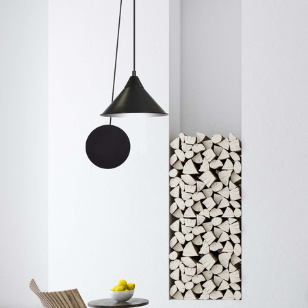 Lampa wisząca ABRAMO 1 BLACK Emibig 160/1 czarny