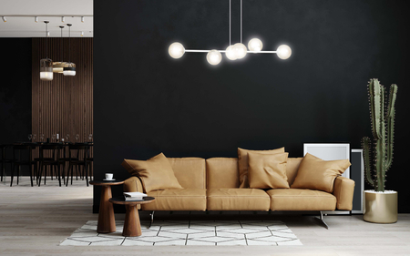 Lampa wisząca ROSSI 6 WH MIODOWY Emibig 879/6 biały/beżowy