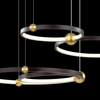 Ledowa Lampa wisząca Aurora No.4 50cm 3k czarna