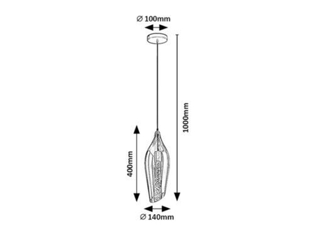 Lampa wisząca Rabalux Bellini 72201 czarny