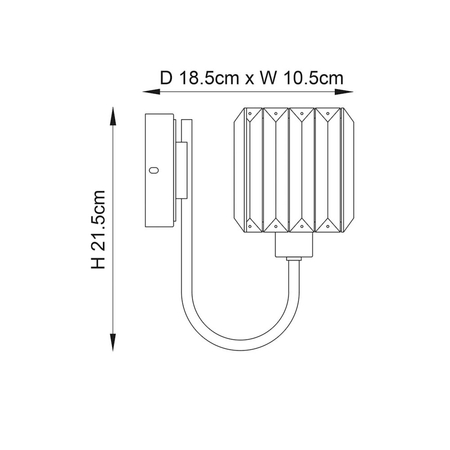 Kinkiet Endon Lighting Berenice 104109 nikiel