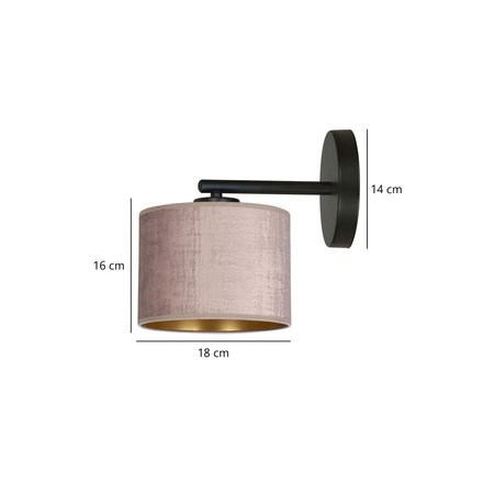 Kinkiet HILDE K1 BL ROSE Emibig 1053/K1 różowy