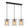 Lampa wisząca Italux PND-78901-3-BK+AMB Kalula