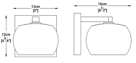 Lampa ścienna Zuma Line Crystal W0076-01A-B5FZ