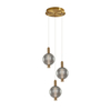 Lampa wisząca Italux Lenti PND-83631-3-BRO-SG brąz