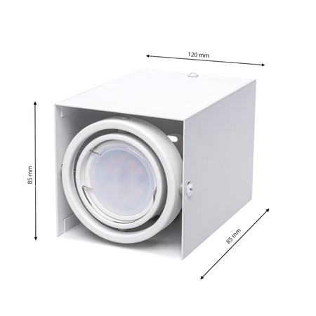 Milagro Lampa Sufitowa Blocco Biały 1x7W GU10 Led ML476 BIAŁY