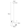 Lampa wisząca Kaja SANTE K-5370 czarny, biały